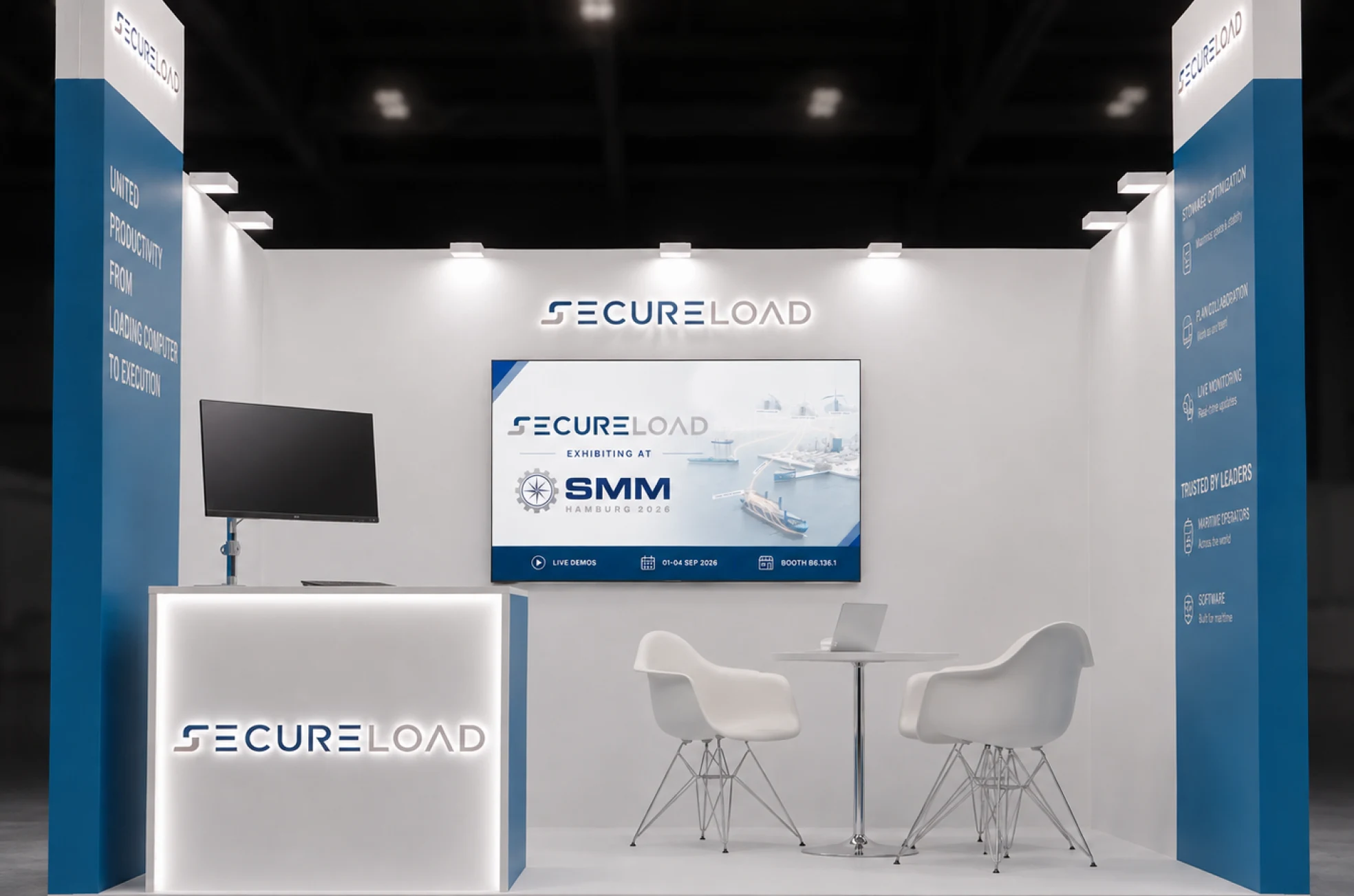 SecureLoad booth at SMM Hamburg 2026