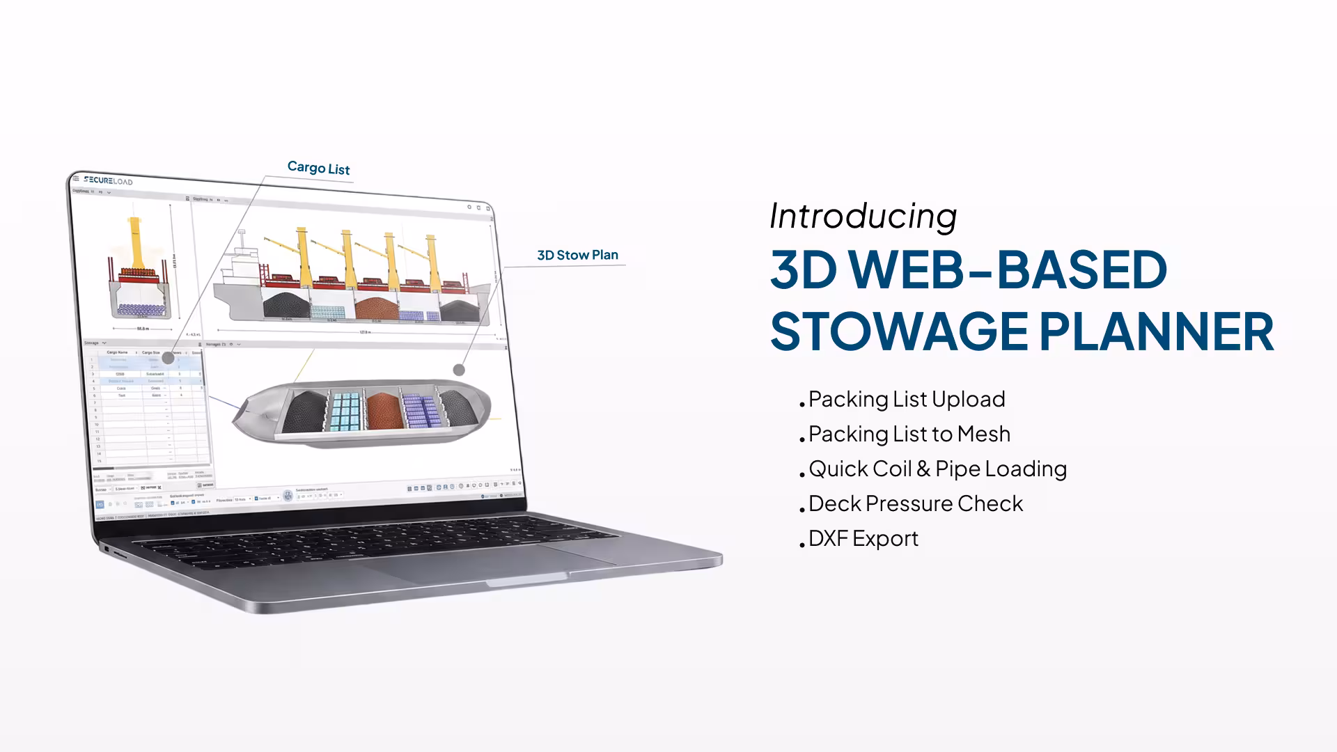 Stowage Planner 3D Dashboard